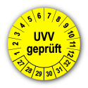 UVV geprüft, gelb