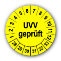 UVV geprüft, gelb