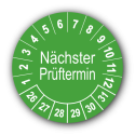 Nächster Prüftermin, grün