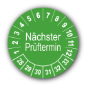 Nächster Prüftermin, grün