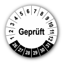 Geprüft, weiß
