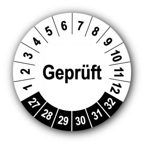 Geprüft, weiß