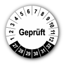 Geprüft, weiß