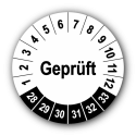 Geprüft, weiß