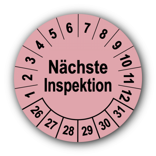 Nächste Inspektion, rosa
