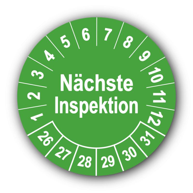 Nächste Inspektion, grün