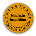 Nächste Inspektion, orange