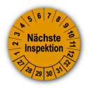 Nächste Inspektion, orange