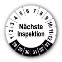 Nächste Inspektion, weiß