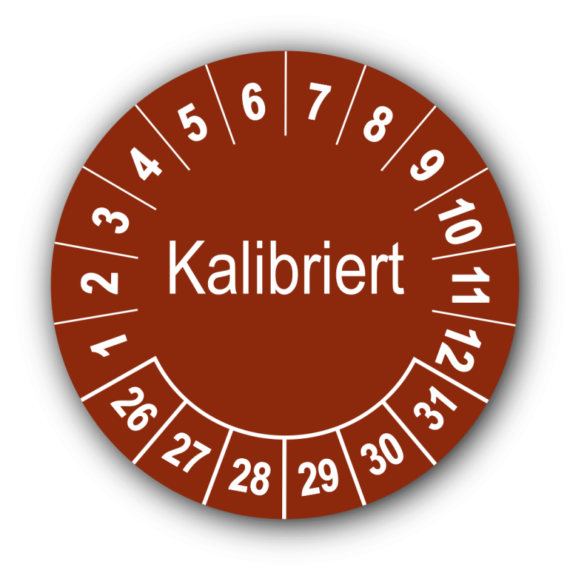 Kalibriert, braun