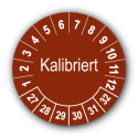 Kalibriert, braun