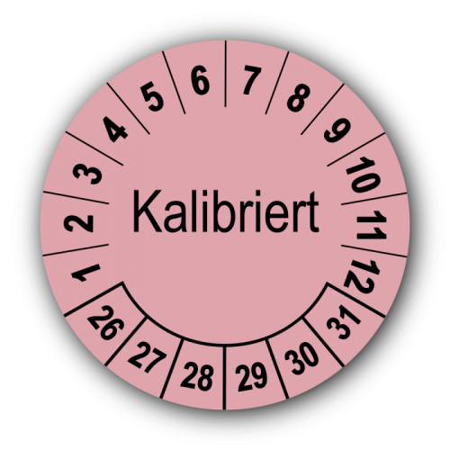Kalibriert, rosa