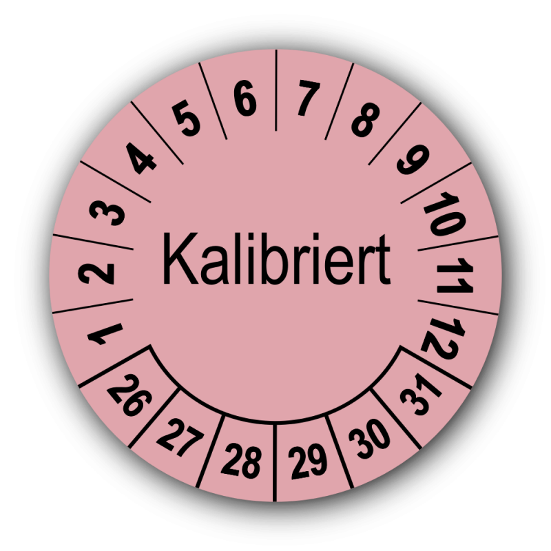 Kalibriert, rosa