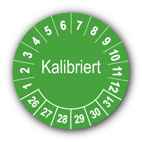 Kalibriert, grün