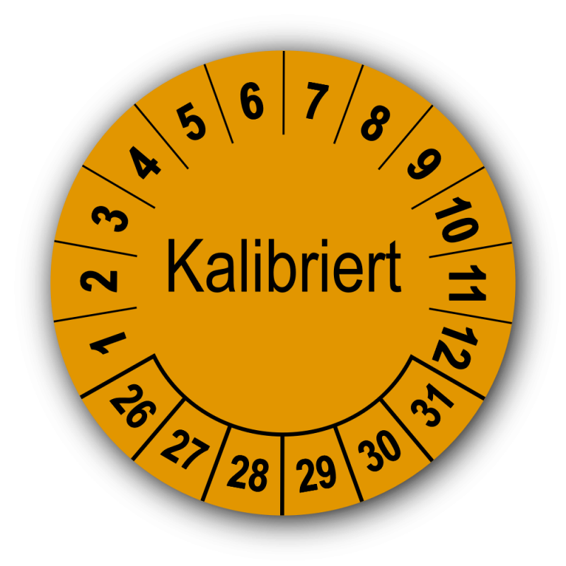 Kalibriert, orange