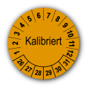 Kalibriert, orange