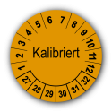 Kalibriert, orange