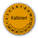 Kalibriert, orange