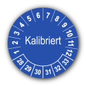 Kalibriert, blau
