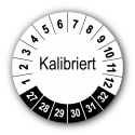 Kalibriert, weiß