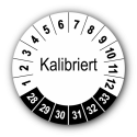 Kalibriert, weiß