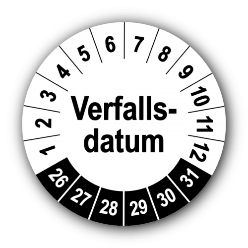 Verfallsdatum, weiß