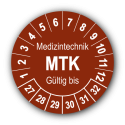 Medizintechnik MTK Gültig bis, braun