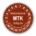 Medizintechnik MTK Gültig bis, braun