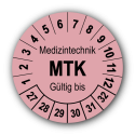 Medizintechnik MTK Gültig bis, rosa