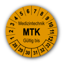 Medizintechnik MTK Gültig bis, orange