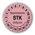 Medizintechnik STK Gültig bis, rosa