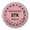 Medizintechnik STK Gültig bis, rosa