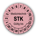 Medizintechnik STK Gültig bis, rosa