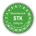 Medizintechnik STK Gültig bis, grün