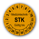 Medizintechnik STK Gültig bis, orange