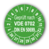Geprüft nach VDE 0702 DIN EN 50699, grün
