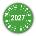 Jahresprüfplakette mit vierstelliger Jahreszahl, 2027