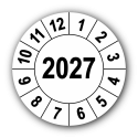 Jahresprüfplakette mit vierstelliger Jahreszahl, 2027
