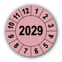 Jahresprüfplakette mit vierstelliger Jahreszahl, 2029