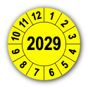 Jahresprüfplakette mit vierstelliger Jahreszahl, 2029