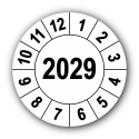 Jahresprüfplakette mit vierstelliger Jahreszahl, 2029