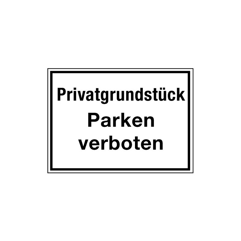Privatgrundstück Parken verboten