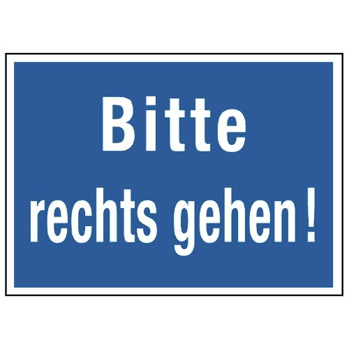 Bitte rechts gehen!