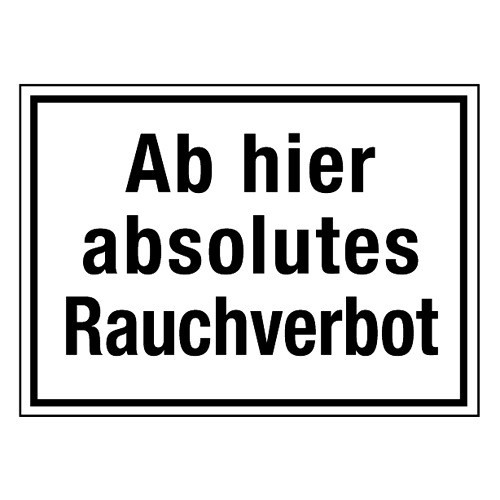 Ab hier absolutes Rauchverbot