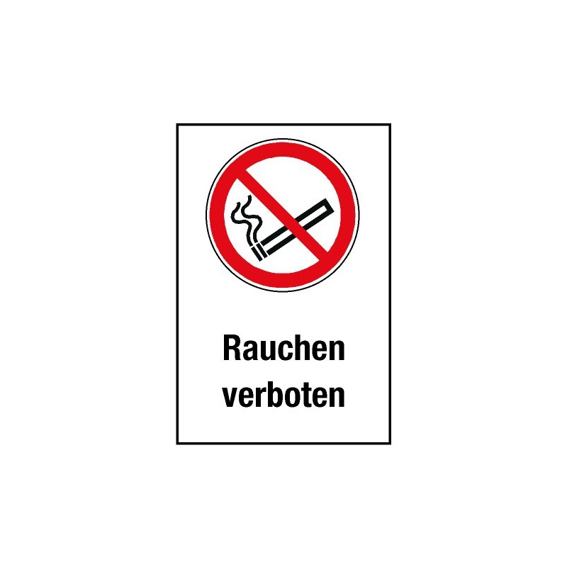 Kombischild „Rauchen verboten“ - P002