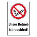 Kombischild „Unser Betrieb ist rauchfrei“ - P002
