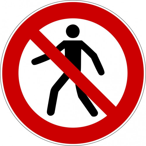 Für Fußgänger verboten - P004