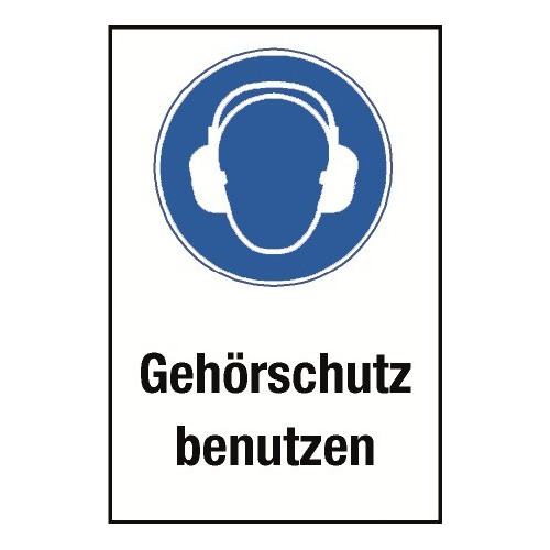 Kombischild „Gehörschutz benutzen“ - M003