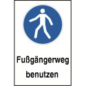 Kombischild „Fußgängerweg benutzen“ - M024