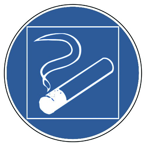 Rauchen innerhalb des begrenzten Raumes gestattet